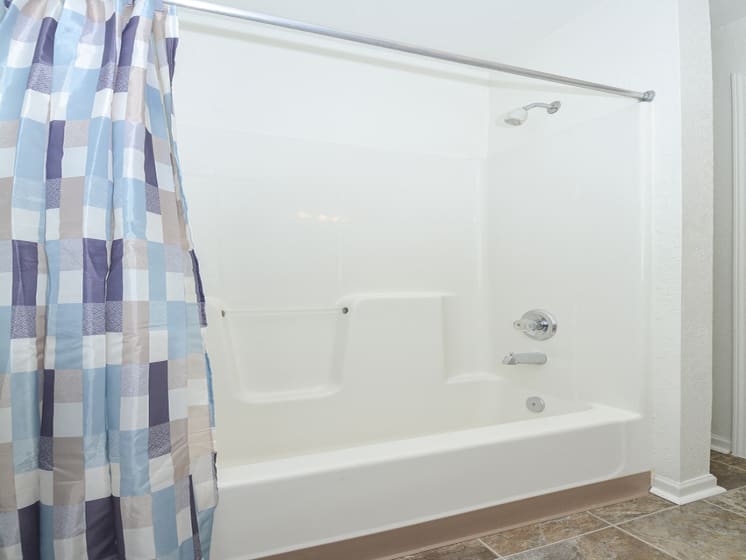 Large Shower and Tub